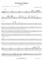 We Know Better (Outtake) Kristen Anderson Lopez Full Drum Transcription / Drum Sheet Music COPYDRUM