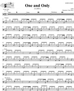 One and Only Adele Simplified Drum Transcription / Drum Sheet Music DrumSetSheetMusic.com