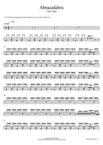 Abracadabra Lady Gaga Full Drum Transcription / Drum Sheet Music COPYDRUM