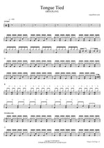 Tongue Tied - Grouplove drum sheet music