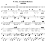 Come Alive (Dry Bones) Lauren Daigle Full Drum Transcription / Drum Sheet Music Cyril Mayer