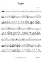 Dreams - Gabrielle drum sheet music