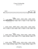 L'Eau Ã  La Bouche - Serge Gainsbourg drum sheet music