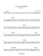 L'Eau Ã  La Bouche - Serge Gainsbourg drum sheet music