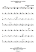 Still Got the Blues - Gary Moore drum sheet music