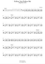 Follow You Follow Me - Genesis drum sheet music