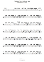 Follow You Follow Me - Genesis drum sheet music