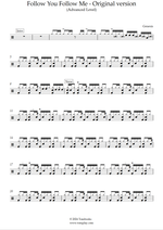 Follow You Follow Me - Genesis drum sheet music