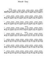 Abacab - Genesis drum sheet music