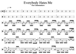 Everybody Hates Me The Chainsmokers Full Drum Transcription / Drum Sheet Music Cyril Mayer