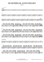 Heartbreak Anniversary - Giveon drum sheet music