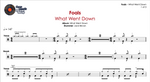 What Went Down Foals Full Drum Transcription / Drum Sheet Music Chef Cook