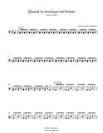 Quand La Musique Est Bonne - Jean Jacques Goldman drum sheet music