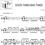 Good Times Bad Times Led Zeppelin Full Drum Transcription / Drum Sheet Music OnlineDrummer.com