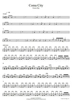 Coma City Green Day Full Drum Transcription / Drum Sheet Music COPYDRUM