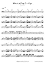 Kiss And Say Goodbye Manhattans Full Drum Transcription / Drum Sheet Music COPYDRUM