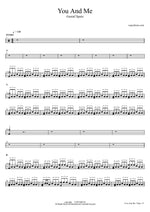 You and Me - Gustaf Spetz drum sheet music