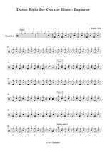 Damn Right, I've Got the Blues - Buddy Guy drum sheet music