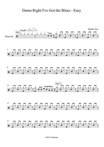 Damn Right, I've Got the Blues - Buddy Guy drum sheet music