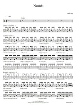 Numb Linkin Park Full Drum Transcription / Drum Sheet Music COPYDRUM