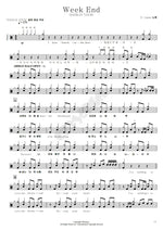 Week End (Live on Dahlia Tour) X Japan (エックス・ジャパン) Full Drum Transcription / Drum Sheet Music COPYDRUM