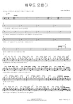 Nobody Knows (아무도 모른다) Seo Eun Kwang (BTOB) (서은광 (비투비)) Full Drum Transcription / Drum Sheet Music COPYDRUM