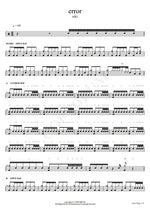 Error (feat. Vocaloid Namine Ritsu 波音リツ) (prod. Cillia シリア) Niki Full Drum Transcription / Drum Sheet Music COPYDRUM