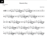 Mannish Boy Muddy Waters Full Drum Transcription / Drum Sheet Music Drum Sheet MX
