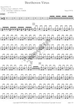 Beethoven Virus Diana Boncheva Full Drum Transcription / Drum Sheet Music COPYDRUM