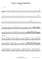 Crazy Amanda Bunkface Sum 41 Full Drum Transcription / Drum Sheet Music COPYDRUM