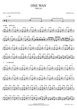 One Way - Hisplan (히스플랜) drum sheet music