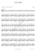 Your Meaning (너의 의미) Sanulrim (산울림) Full Drum Transcription / Drum Sheet Music COPYDRUM