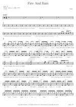 Fire and Rain Birdy Full Drum Transcription / Drum Sheet Music COPYDRUM
