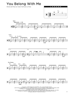 You Belong with Me - Taylor Swift drum sheet music