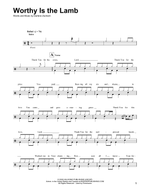 Worthy Is the Lamb - Hillsong Worship drum sheet music