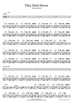 They Don't Know Ariana Grande Full Drum Transcription / Drum Sheet Music COPYDRUM