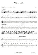 Alles Is Liefde BlØf Full Drum Transcription / Drum Sheet Music COPYDRUM