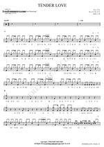 Tender Love EXO (엑소) Full Drum Transcription / Drum Sheet Music COPYDRUM