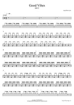 Good Vibes - HRVY drum sheet music