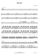 Runnin' Adam Lambert Full Drum Transcription / Drum Sheet Music COPYDRUM