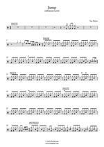 Jump - Van Halen drum sheet music