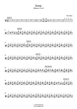 Jump - Van Halen drum sheet music