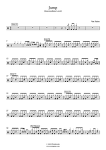 Jump - Van Halen drum sheet music
