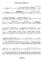 Hallelujah - Leonard Cohen drum sheet music