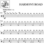 Harmony Road Sting Full Drum Transcription / Drum Sheet Music OnlineDrummer.com