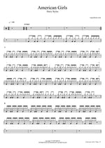 American Girls - Harry Styles drum sheet music