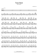Taste Back - Harry Styles drum sheet music