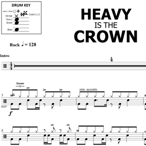 Heavy Is the Crown - Linkin Park - Full Drum Transcription / Drum Sheet Music - OnlineDrummer.com