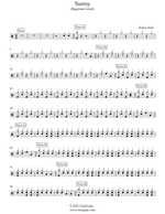 Sunny - Bobby Hebb drum sheet music