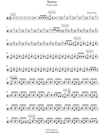 Sunny - Bobby Hebb drum sheet music